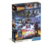 Clementoni - Cult Movies - Regreso al Futuro, Puzzle 1000 Piezas para Adultos, Póster de Cine Icónico, Imágenes de Alta Definición, Materiales Sostenibles, 70 X 50 cm, 39780