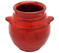 Cleminson Tarro de cerámica sumergido a mano | Soporte para utensilios de cocina artesanal | Fabricado en España | Elegante organizador de ollas de cubiertos | Vasija rústica de granja para cucharas