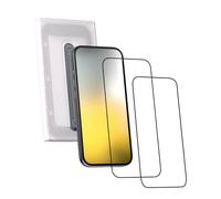 Clemm Cristal protector con aplicador de vidrio transparente (2 piezas) para iPhone 17 / iPhone 17 Pro/iPhone 16 Pro, transparente