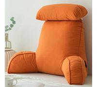 CLEMMO Almohada de Lectura,Lumbar Cojín de Lectura,Cojín Apoyo para La Espalda Baja,con Funda Lavable,Ideal para apoyar la Espalda Mientras