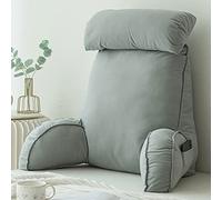 CLEMMO Almohada de Lectura,Lumbar Cojín de Lectura,Cojín Apoyo para La Espalda Baja,con Funda Lavable,Ideal para apoyar la Espalda Mientras