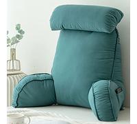 CLEMMO Almohada de Lectura,Lumbar Cojín de Lectura,Cojín Apoyo para La Espalda Baja,con Funda Lavable,Ideal para apoyar la Espalda Mientras