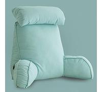 CLEMMO Almohada Lectura Cómoda,Almohadas de Respaldo,Cojín de Soporte Lumbar,Soporte de Espalda con reposabrazos,para sofá/Cama,Leer y Ver la televisión