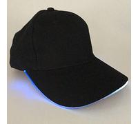 Clenp Gorra Unisex Gorra De Béisbol - Moda Unisex Color Sólido LED Gorra De Béisbol Luminosa Fiesta De Navidad Gorra con Visera Sombrero Negro Luz de Colores 55cm-Sombrero Colorido
