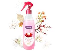 CLENTAIRE Orient Garden 6 x 425 ml Ambientador, aerosol floral para habitaciones, refrescante textil, control de olores para textiles, fundas de sofá, cortinas, alfombras