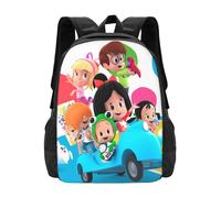 Cleo and Cuquin Mochila novedosa, ligera, de gran capacidad, para viaje, portátil, informal, regalo para niños y niñas.