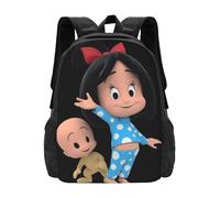 Cleo and Cuquin Mochila novedosa, ligera, de gran capacidad, para viaje, portátil, informal, regalo para niños y niñas.