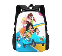 Cleo and Cuquin Mochila novedosa, ligera, de gran capacidad, para viaje, portátil, informal, regalo para niños y niñas.