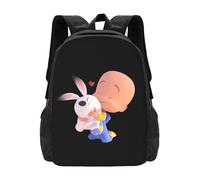 Cleo and Cuquin Mochila novedosa, ligera, de gran capacidad, para viaje, portátil, informal, regalo para niños y niñas.