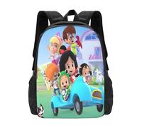 Cleo and Cuquin Mochila novedosa, ligera, de gran capacidad, para viaje, portátil, informal, regalo para niños y niñas.