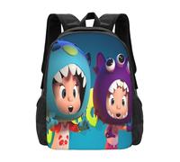 Cleo and Cuquin Mochila novedosa, ligera, de gran capacidad, para viaje, portátil, informal, regalo para niños y niñas.