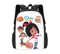 Cleo and Cuquin Mochila novedosa, ligera, de gran capacidad, para viaje, portátil, informal, regalo para niños y niñas.