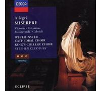 Cleobury, Choir of Westminster Abbey, King's College - Allegri: Miserere by Cleobury, Choir of Westminster Abbey, King's College Import edition (1996) Audio CD