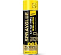 Cleona Spray adhesivo extra fuerte, 500 ml, para techos, cuero, EPS y espuma, transparente, resistente al calor y al agua para una sujeción duradera