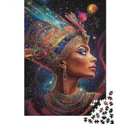 Cleopatra Art Rompecabezas Cosmic Egypt 1000 Piezas Papel Reciclado Adultos Y Mayores De 12 Años Rompecabezas Juego Educativo para Relajarse 52x38cm/1000pcs