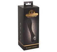 Cleopatra G-Spot Vibrador Negro/Dorado 19,7 cm