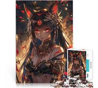 Cleopatra Sexy de Anime Rompecabezas de 1000 Piezas para Adultos Desafío difícil para aliviar el estrés con póster a Juego y Hoja de Trivia 38x26cm