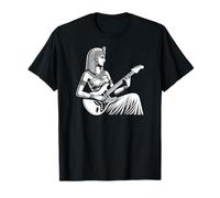 Cleopatra Tocando la Guitarra eléctrica Camiseta