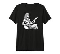 Cleopatra Tocando la Guitarra eléctrica Camiseta Premium