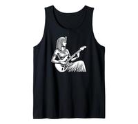 Cleopatra Tocando la Guitarra eléctrica Camiseta sin Mangas
