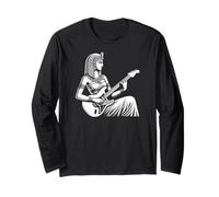 Cleopatra Tocando la Guitarra eléctrica Manga Larga