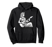 Cleopatra Tocando la Guitarra eléctrica Sudadera con Capucha