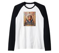 Cleopatra VII Reina del Antiguo Egipto Camiseta Manga Raglan