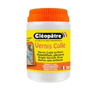 Cléopatre - Barniz Cola Brillante - Barniz Transparente, Acabado Brillante - Todas las Superficies, Multiusos - Sin Disolventes - Fabricado en Francia - 250gr