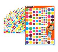 Cléopâtre - Gomets Pegatinas Geométricas - Múltiples colores - Paquete de 40 hojas (4170 pegatinas)