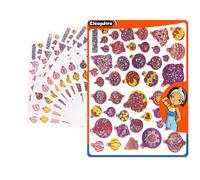 CLEOPATRE - Gommettes Pegatinas, Bolas de Navidad, varios colores, paquete de 12 hojas (564 pegatinas)