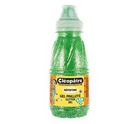 Cléopâtre GP250-16 - Frasco de gel con purpurinas - 250 ml - Verde