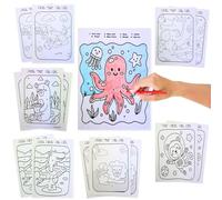 Cléopâtre Hojas para Colorear al número, Multicolor, 200 feuilles A4