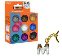 CLEOPATRE - Kit Accesorios Resina - Polvos de Mica nacarados para Creaciones en Resina UV y Epoxi - 9 tarros