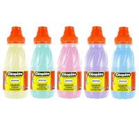 Cléopatre - Lote de 5 Botes de Aguada Pastel Néfertari - Pintura que Cubre, Multisuperficie - Fácil de Manejar, Desde Infantil - Lavable a Máquina - Surtido de Colores, 5x250ml
