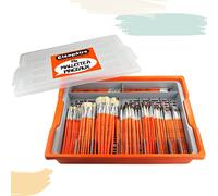 Cléopâtre - Maletín de almacenamiento para escurridor, 100 unidades, ideal para almacenar y secar los pinceles de pintura, apto para escuelas y comunidades, color naranja, 41 x 33 x 8 cm