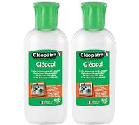 CLEOPATRE - Pegamento blanco Cleocol en formato de 100 gr - Lote de 2 frascos - Pegado fuerte y toma rápida - Multiuso para bricolaje y trabajos manuales