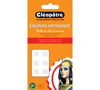 Cleopatre - SCRAP-CD - Cléotops - 80 pastillas ultrafinas precortadas con pegamento permanente, 8 mm de diametro.