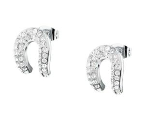 CLEOR Pendientes de acero y cristal