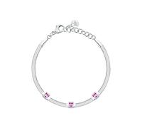 CLEOR Pulsera de acero y cristal