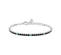 CLEOR Pulsera de plata 925/1000 reciclada y circonita