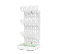 CLESOO Escurre Biberones con Bandeja Recogegotas, Soporte para Secar Biberones Vertical de Sobremesa - Escurridor Biberones de Pared y Almacenamiento de Biberones y Partes de Tazas para Sorber