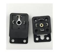 CLEUFWKO 10 unids/Lote solenoide DIN43650A Conector Pin Caja de Conexiones Base Cuadrada(B Type)