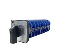 CLEUFWKO Interruptor de Leva de 6 Polos y 63 A, Perilla de combinación giratoria, Circuito de Control Maestro, posición 1-0-2 YMW26 LW28 LW26-63/6(102 Position)