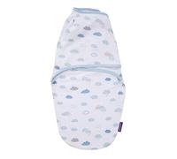 Clevamama 3401 Saco de Dormir Arrullo para Bebés (0-3 Meses), Algodón - Azul