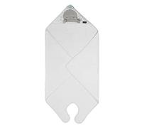 Clevamama Delantal de bambú Extra Grande con Capucha para recién Nacidos, bebés y niños pequeños, en bambú ultrasuave, Absorbente, para niños y niñas de 0 a 4 años, Color Gris, 98 x 98 cm