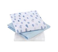 Clevamama muselinas bebé de bambú (Pack de 3) - Azul
