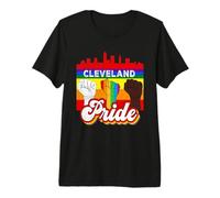 Cleveland Pride Rainbow Gay Pride Flag Funny LGBT Camiseta Premium