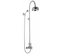Clever 96746 Conjunto de Ducha Termostático Extensible With2 Antigona, Elegance, Cromado