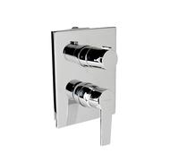 Clever 98749 Grifo de Ducha Monomando para Empotrar 3 Vias Arctic Econature, Cromado