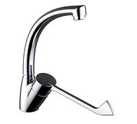 Clever 99215 Grifo de Cocina Monomando Gerontológico Caño Tubo, Urban, Cromado
